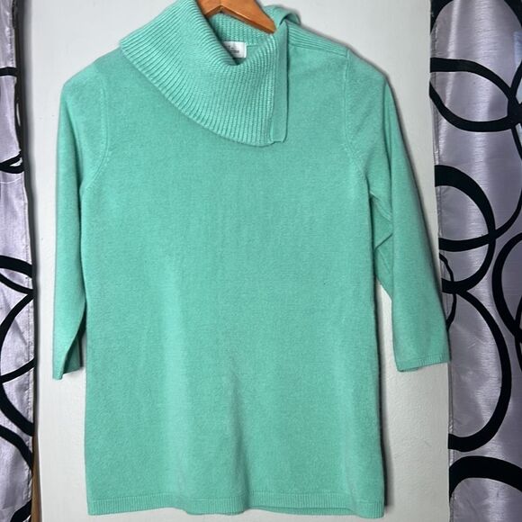 Knit by Hampshire studio 100% acrylic sweater with three-quarter sleeves - Picture 3 of 12